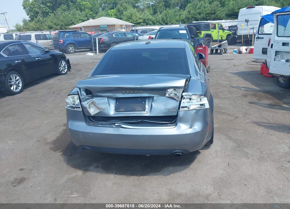 2005 AUDI A4 2.0T VIN: WAUDF78E75A540694