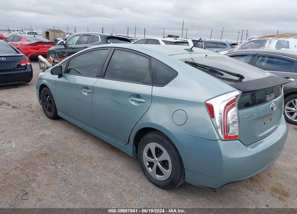 2013 TOYOTA PRIUS THREE VIN: JTDKN3DUXD1676139