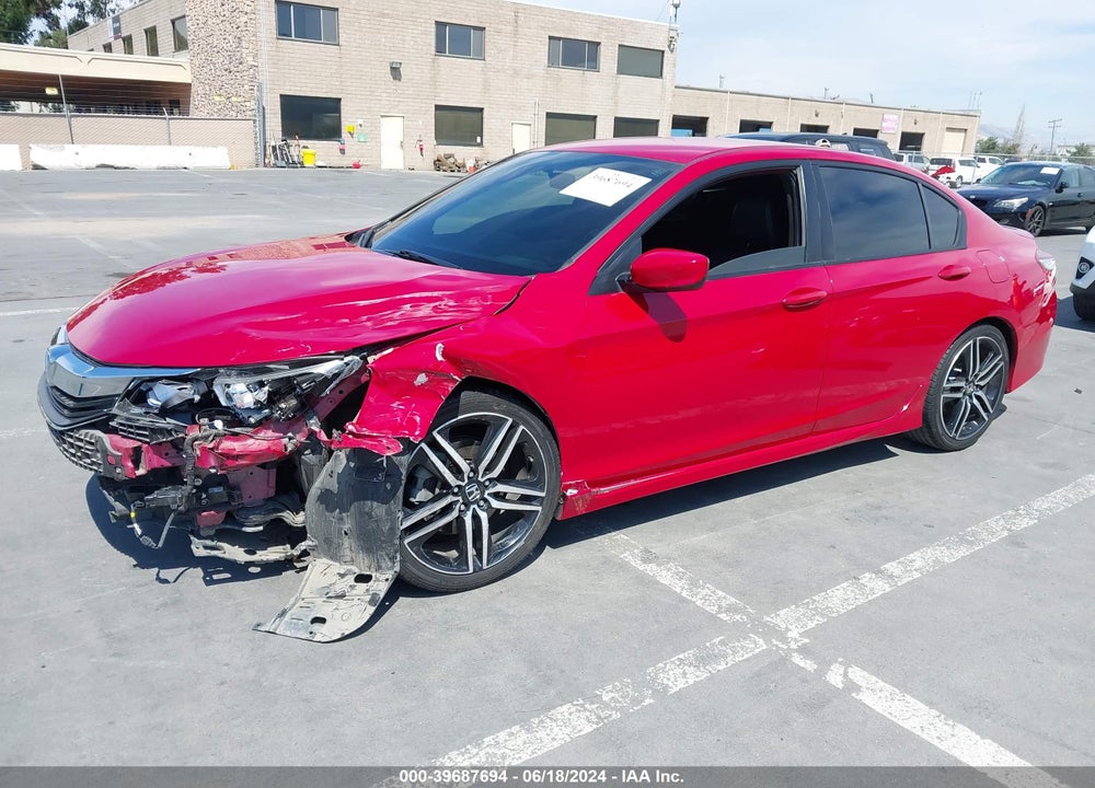 2016 HONDA ACCORD SPORT VIN: 1HGCR2F53GA204413