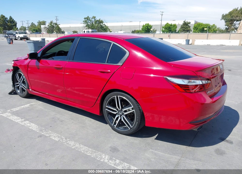 2016 HONDA ACCORD SPORT VIN: 1HGCR2F53GA204413