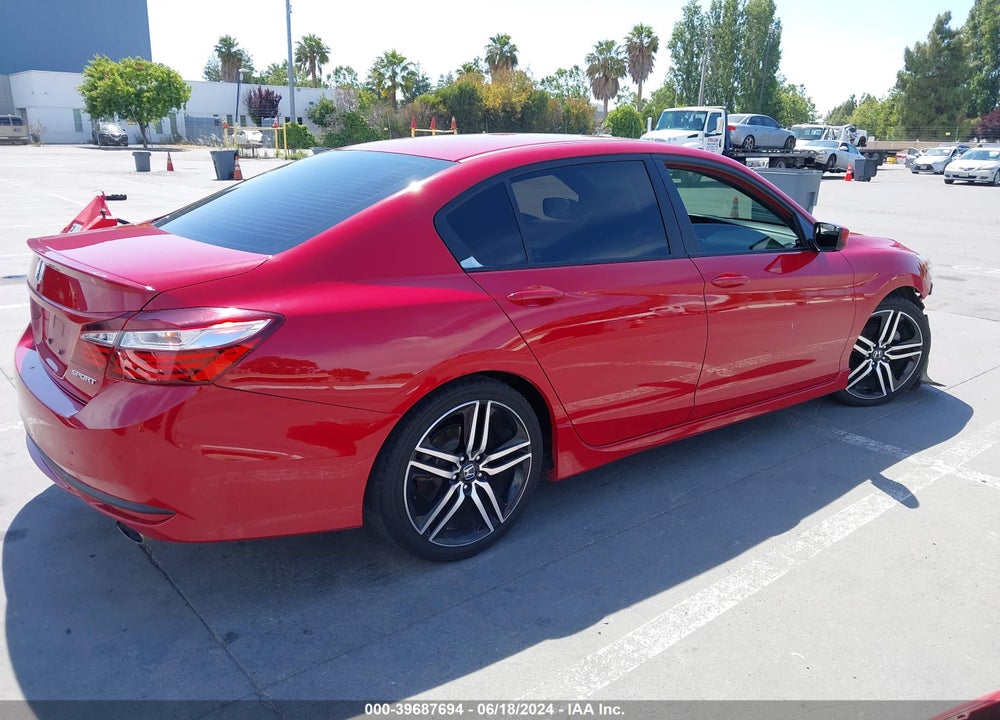 2016 HONDA ACCORD SPORT VIN: 1HGCR2F53GA204413