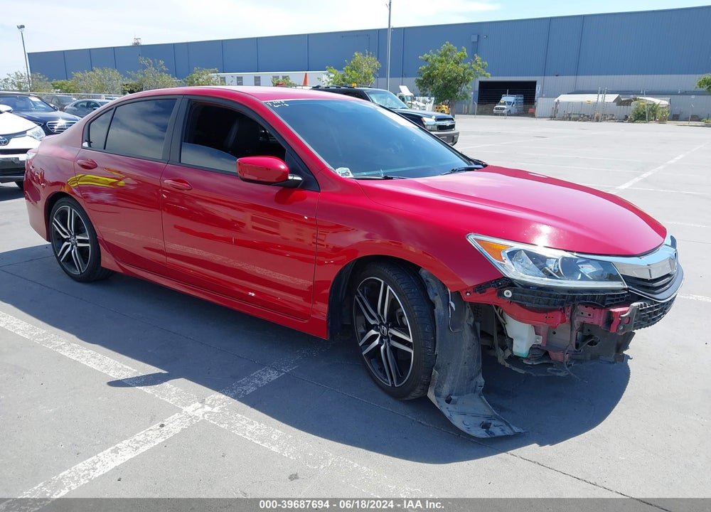 2016 HONDA ACCORD SPORT VIN: 1HGCR2F53GA204413