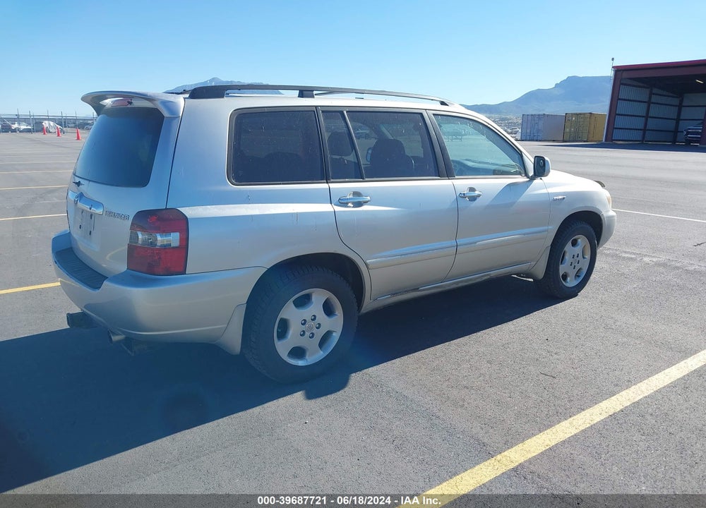 2006 TOYOTA HIGHLANDER SPORT V6 VIN: JTEEP21A860176254