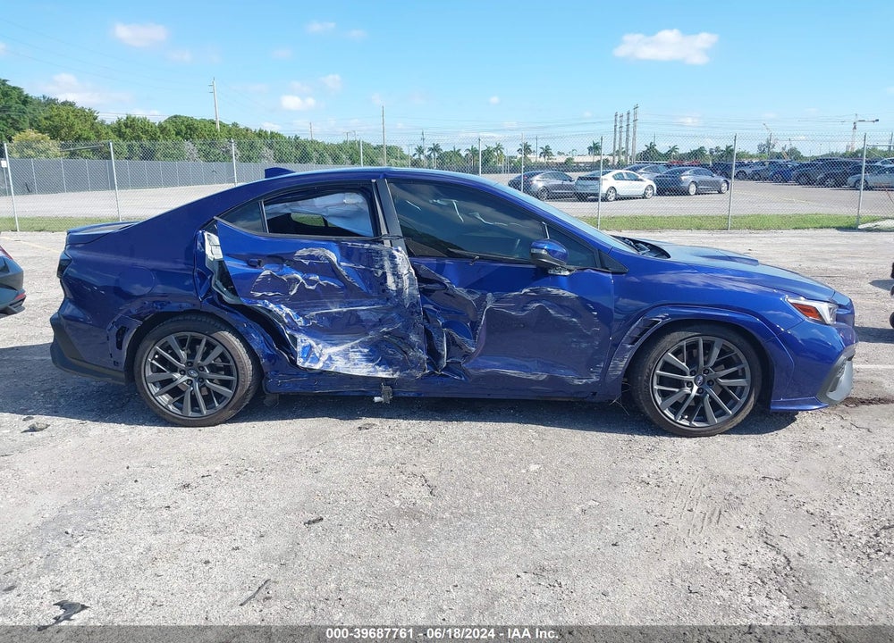 2022 SUBARU WRX GT VIN: JF1VBAU61N8024536