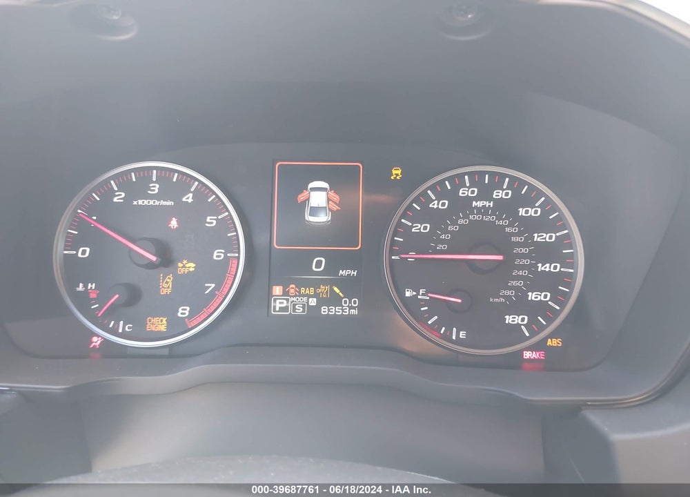 2022 SUBARU WRX GT VIN: JF1VBAU61N8024536