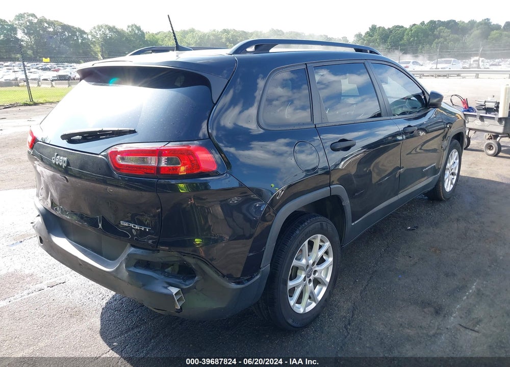 2016 JEEP CHEROKEE SPORT VIN: 1C4PJLASXGW208505