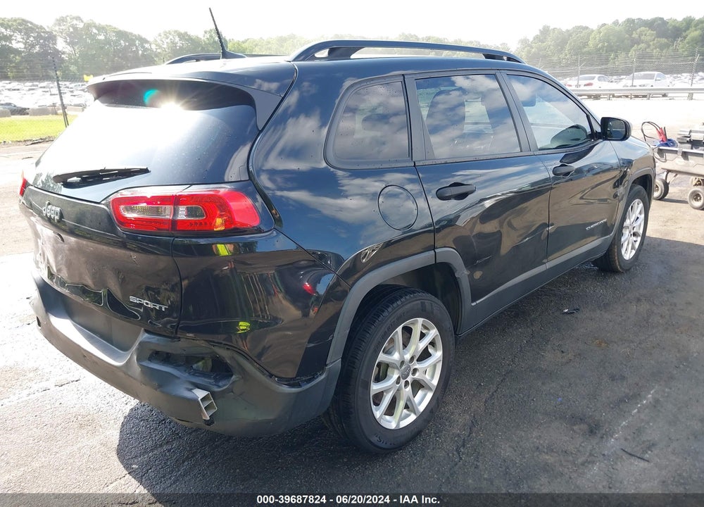 2016 JEEP CHEROKEE SPORT VIN: 1C4PJLASXGW208505