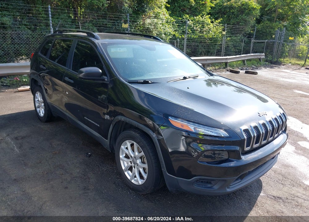 2016 JEEP CHEROKEE SPORT VIN: 1C4PJLASXGW208505