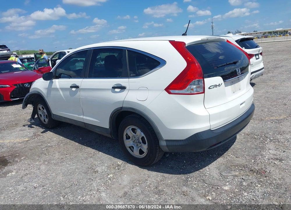 2012 HONDA CR-V LX VIN: 5J6RM3H34CL026304