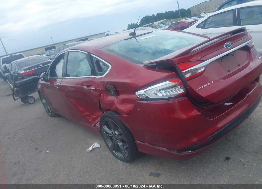 2017 FORD FUSION SPORT VIN: 3FA6P0VP4HR189801