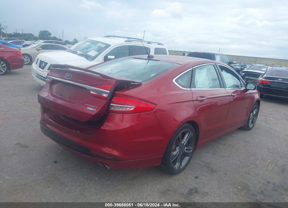 2017 FORD FUSION SPORT VIN: 3FA6P0VP4HR189801