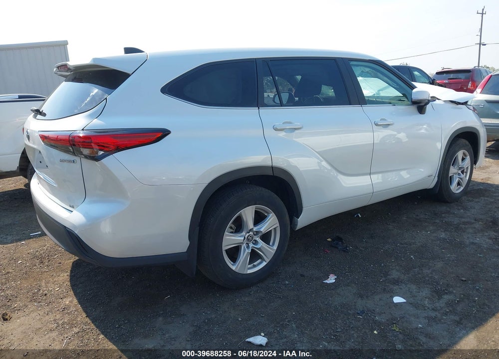 2023 TOYOTA HIGHLANDER HYBRID LE VIN: 5TDBBRCH6PS565837