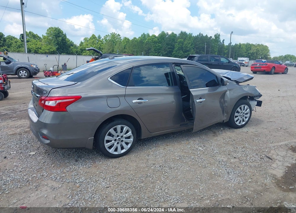 2017 NISSAN SENTRA SV VIN: 3N1AB7AP8HL644768