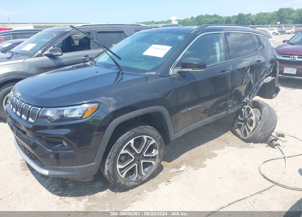 2022 JEEP COMPASS LIMITED 4X4 VIN: 3C4NJDCB2NT108136