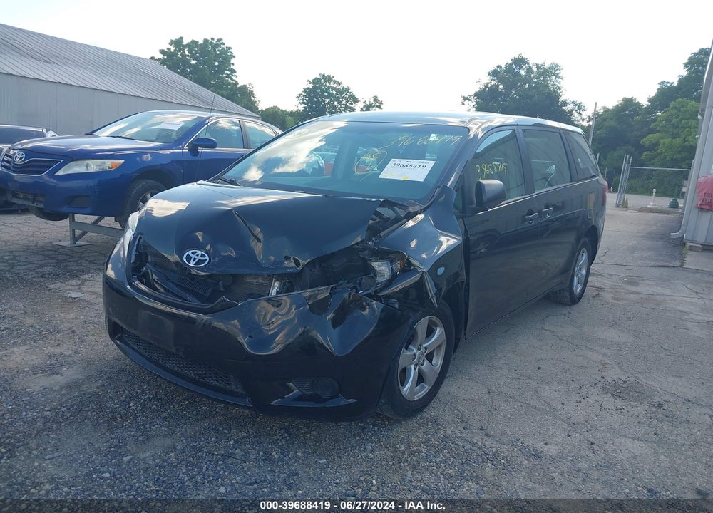 2014 TOYOTA SIENNA L V6 7 PASSENGER VIN: 5TDZK3DC6ES502488