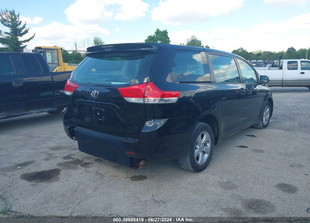 2014 TOYOTA SIENNA L V6 7 PASSENGER VIN: 5TDZK3DC6ES502488