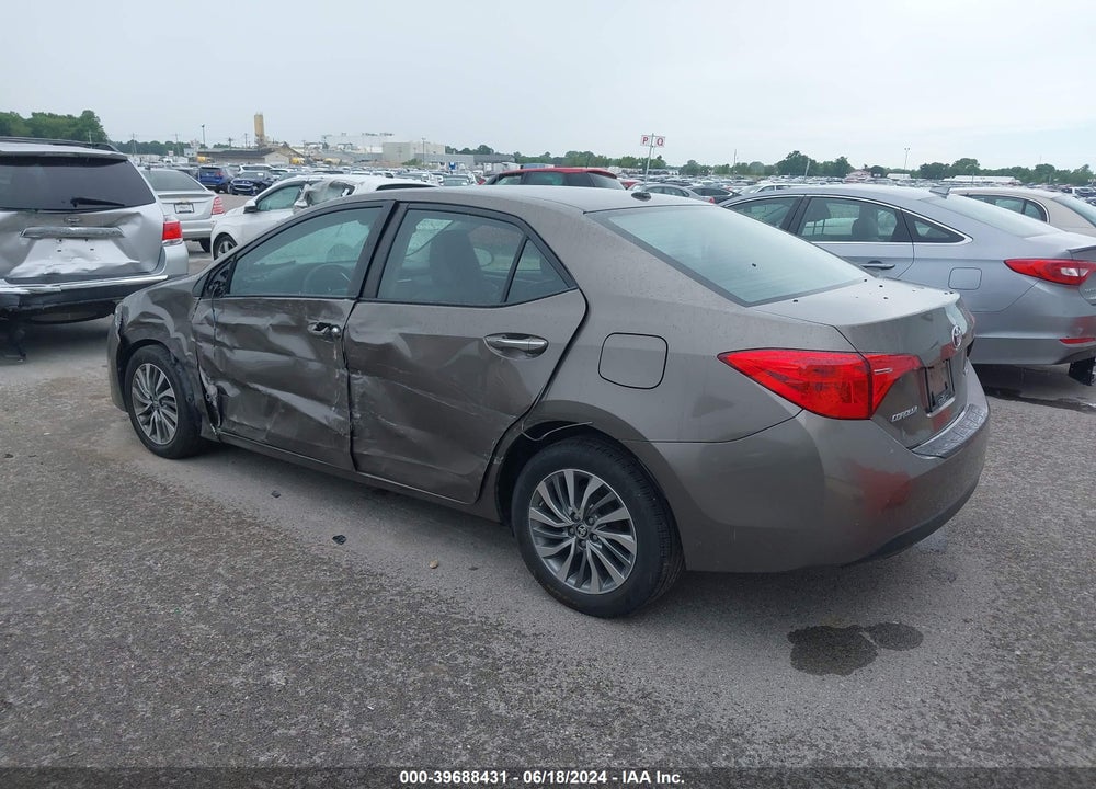 2017 TOYOTA COROLLA XLE VIN: 5YFBURHE6HP694518