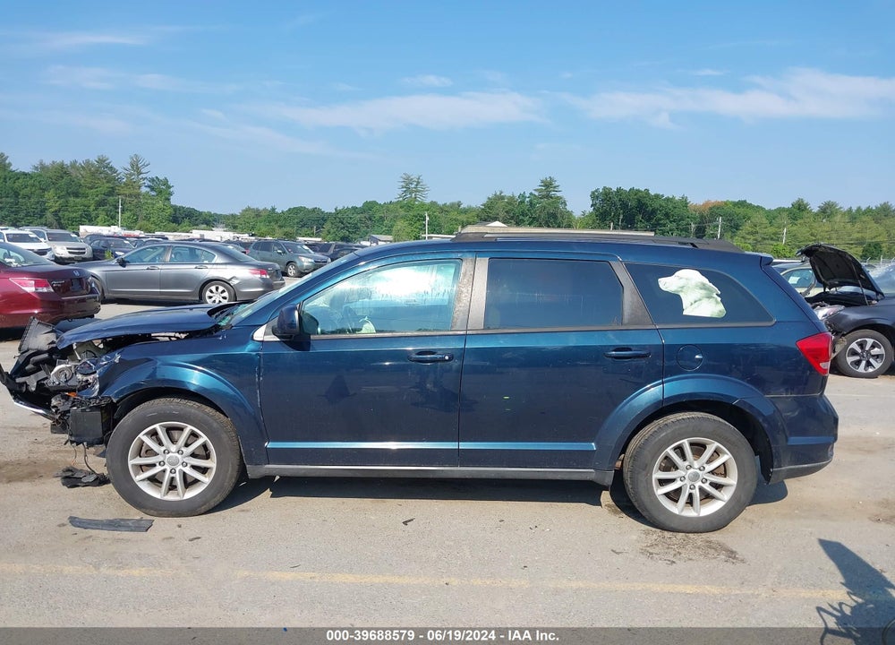 2013 DODGE JOURNEY SXT VIN: 3C4PDCBB0DT704596