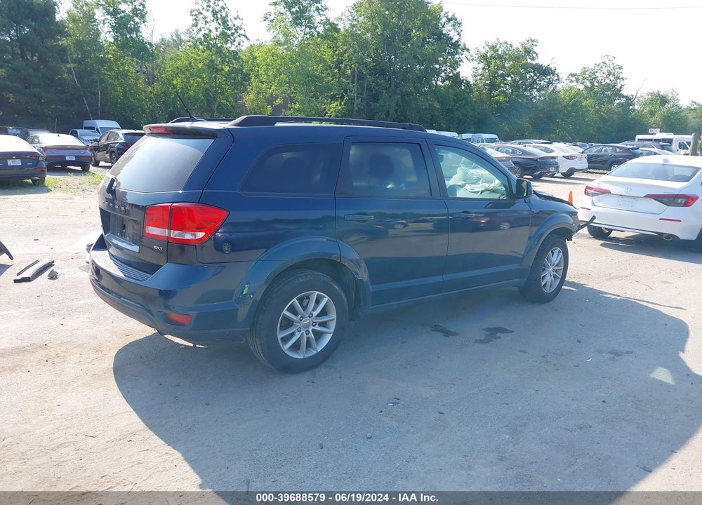 2013 DODGE JOURNEY SXT VIN: 3C4PDCBB0DT704596