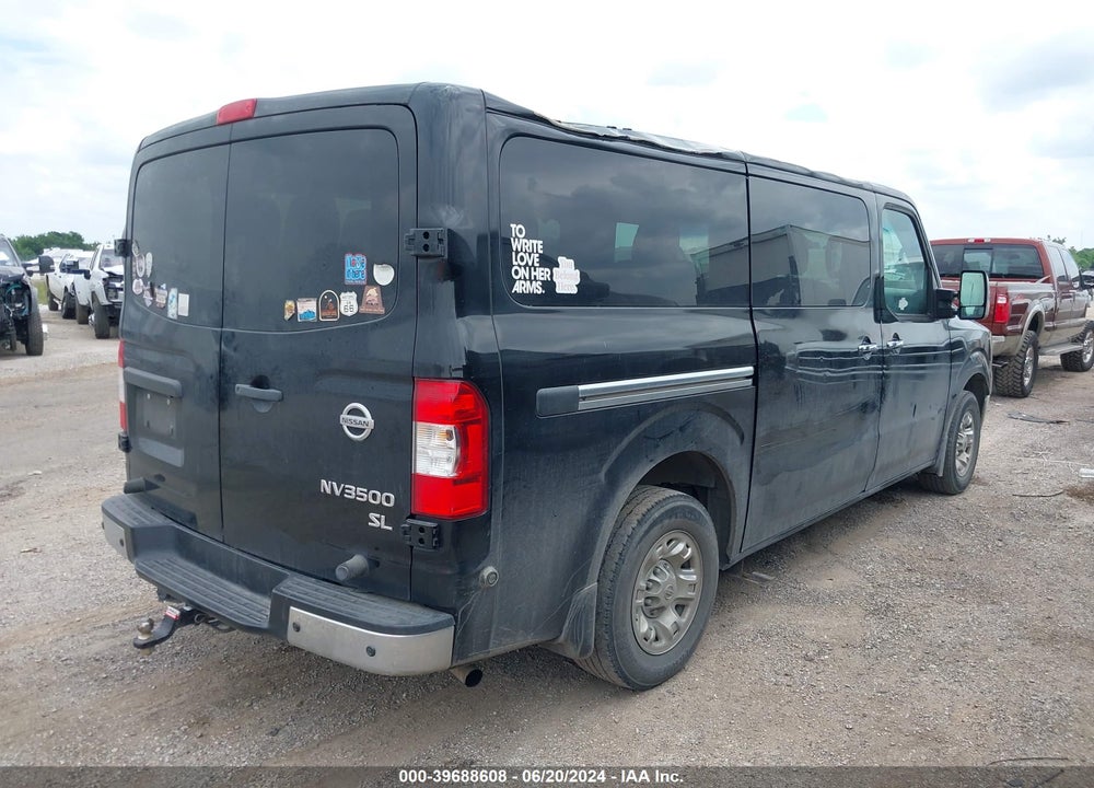 2019 NISSAN NV PASSENGER NV3500 HD SL V8 VIN: 5BZAF0AA1KN852003