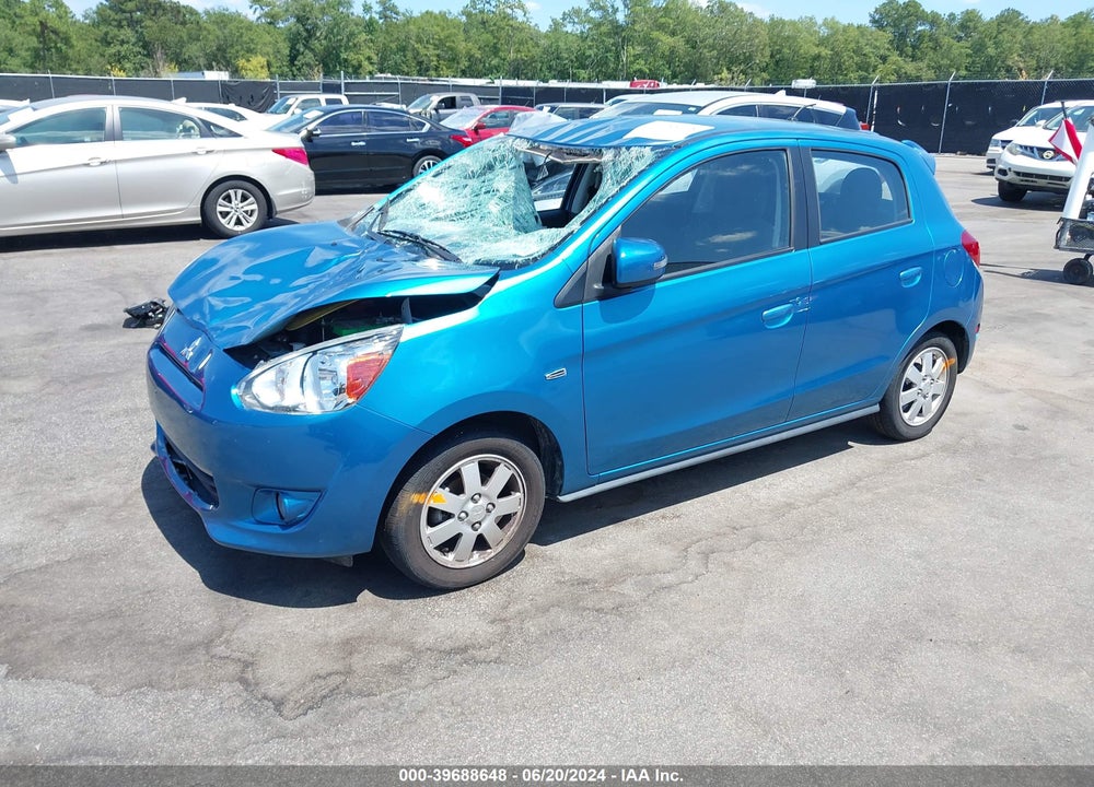 2015 MITSUBISHI MIRAGE ES/RF VIN: ML32A4HJ1FH055029