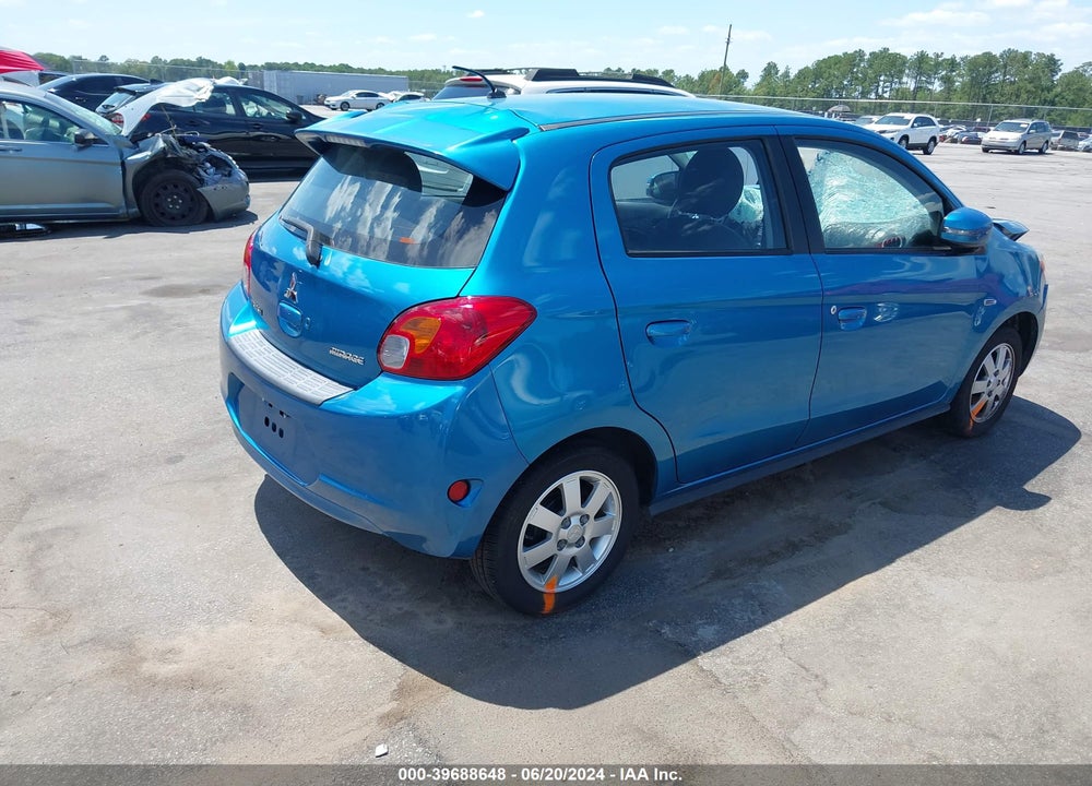 2015 MITSUBISHI MIRAGE ES/RF VIN: ML32A4HJ1FH055029