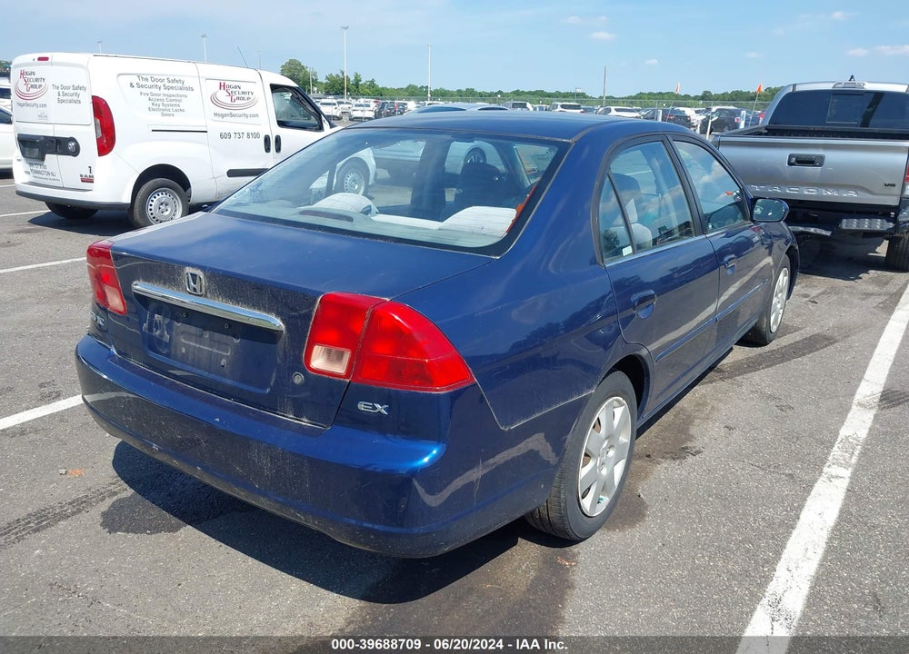 2001 HONDA CIVIC EX VIN: 1HGES26761L057269