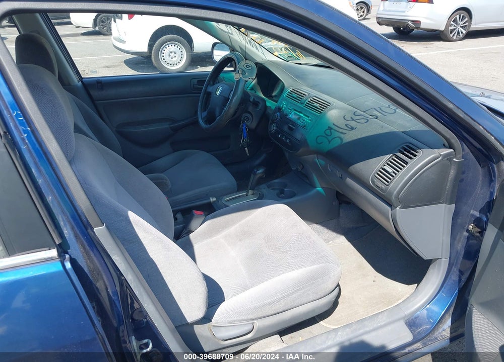 2001 HONDA CIVIC EX VIN: 1HGES26761L057269