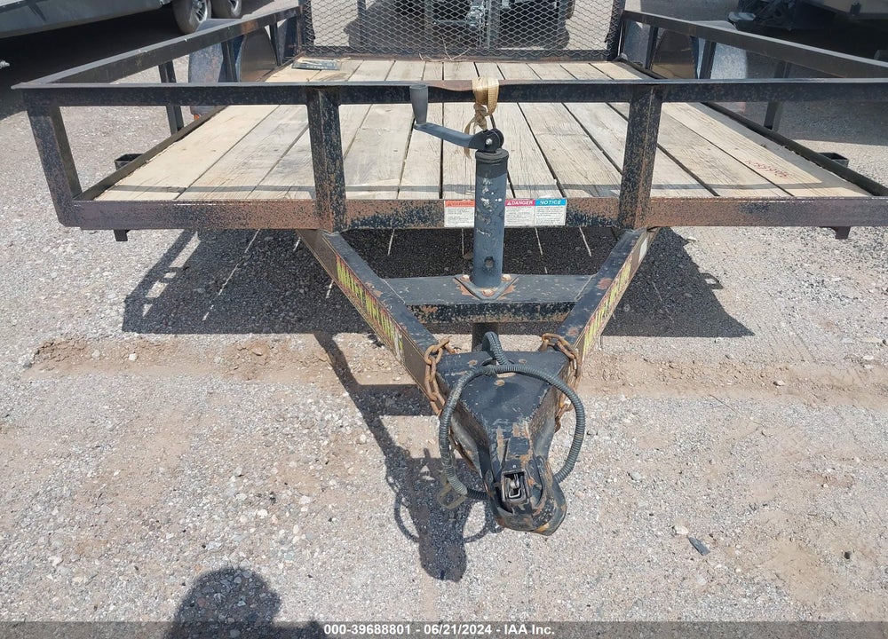 2015 ALUMA TRAILER FLATBED VIN: 00BB390604201501