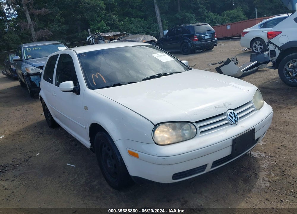 2000 VOLKSWAGEN GOLF GL VIN: WVWBC21J9YW502808