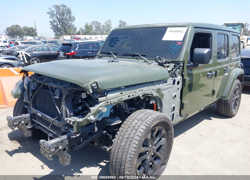 2022 JEEP WRANGLER 4XE UNLIMITED SAHARA 4X4 VIN: 1C4JJXP69NW122218