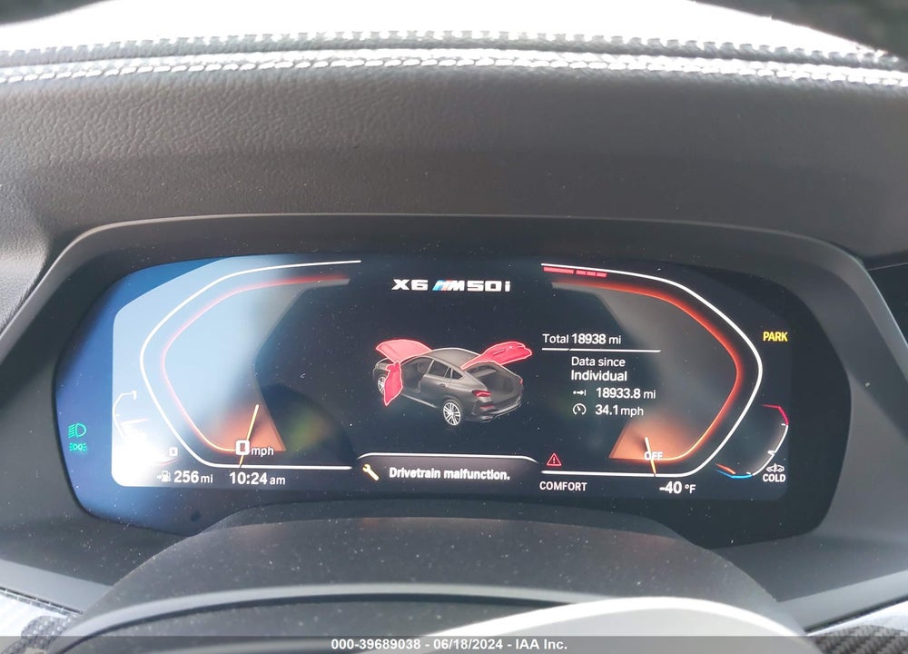 2023 BMW X6 M50I VIN: 5UXCY8C01P9N91234