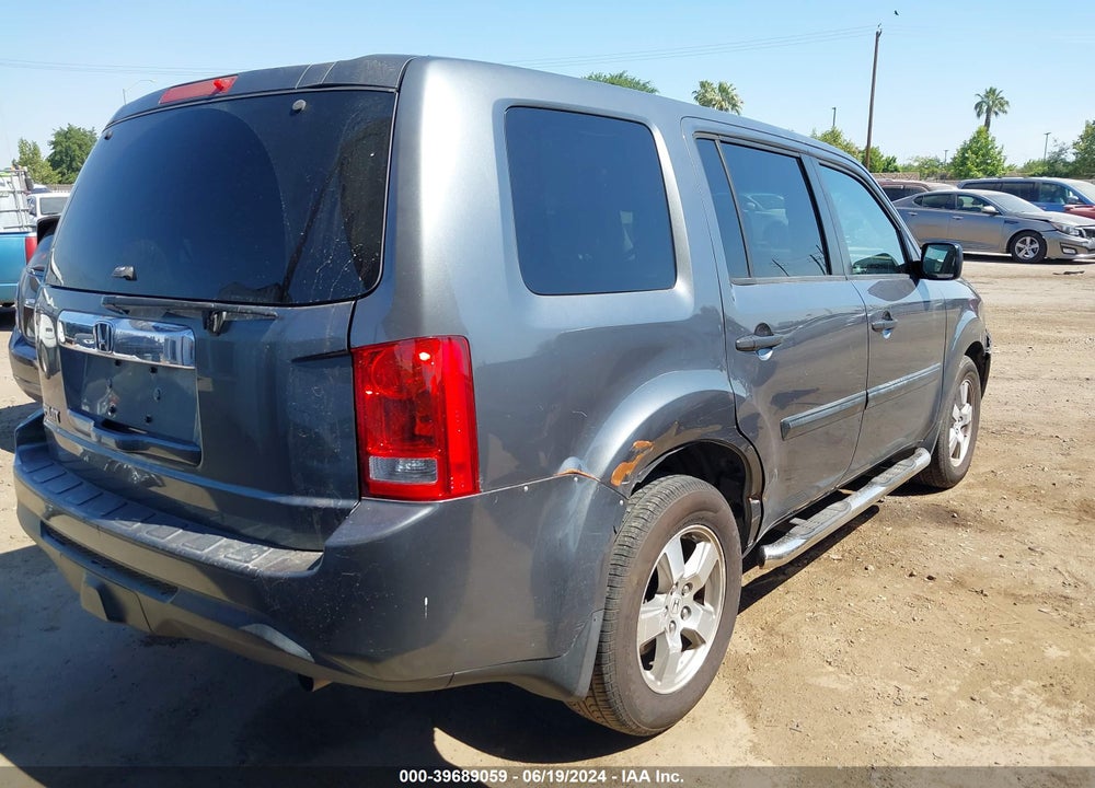 2012 HONDA PILOT LX VIN: 5FNYF3H22CB029708