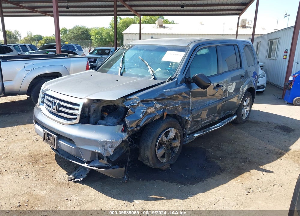 2012 HONDA PILOT LX VIN: 5FNYF3H22CB029708
