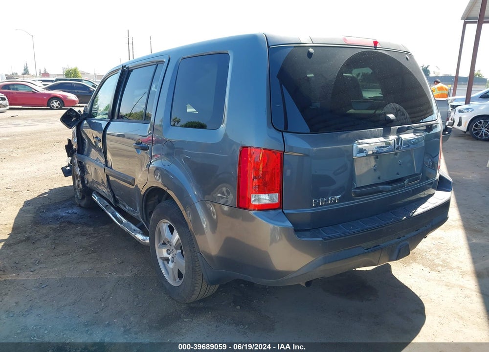 2012 HONDA PILOT LX VIN: 5FNYF3H22CB029708