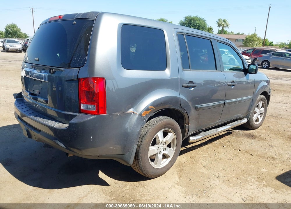 2012 HONDA PILOT LX VIN: 5FNYF3H22CB029708