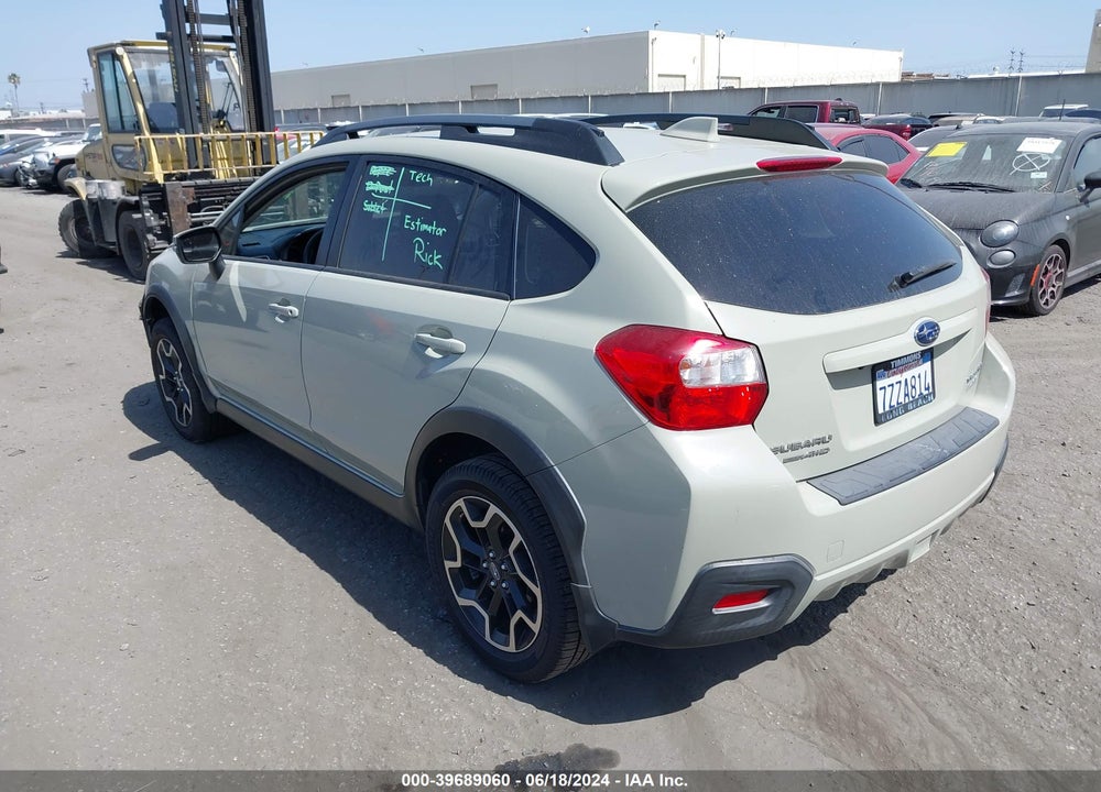 2017 SUBARU CROSSTREK 2.0I LIMITED VIN: JF2GPANC6HH278502