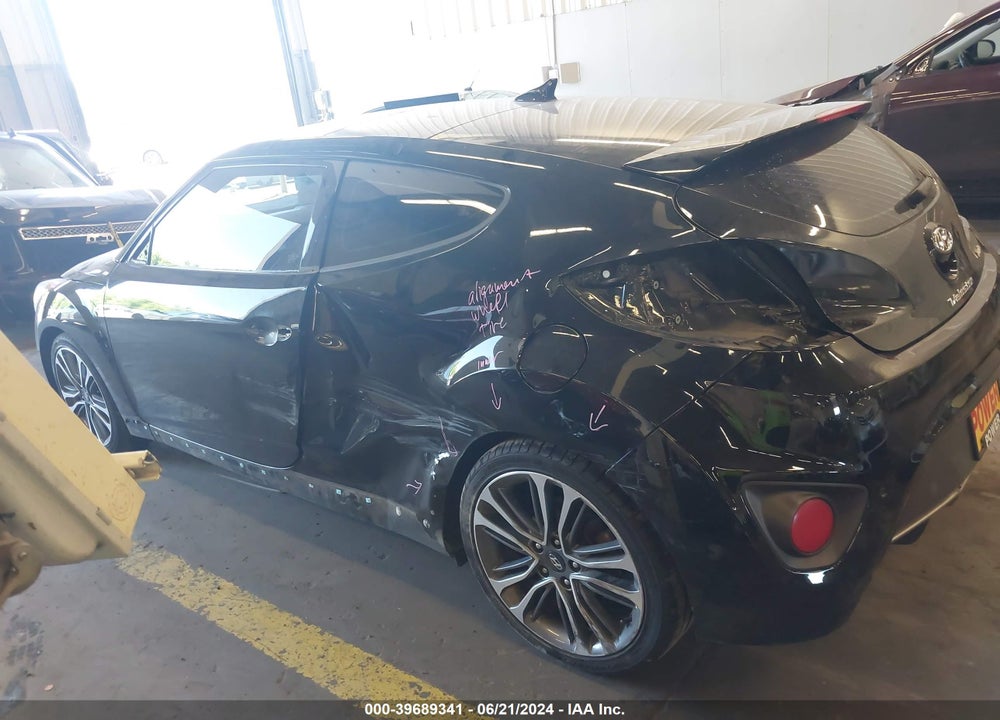 2017 HYUNDAI VELOSTER TURBO VIN: KMHTC6AE6HU312843