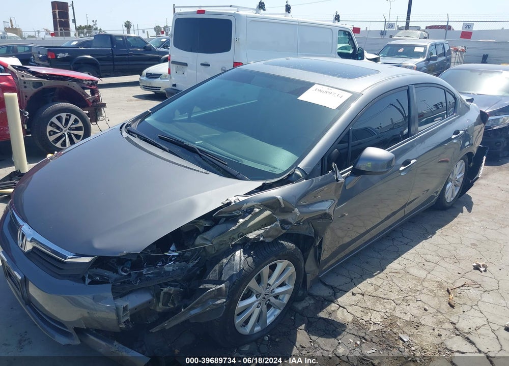 2012 HONDA CIVIC EX-L VIN: 19XFB2F99CE308012