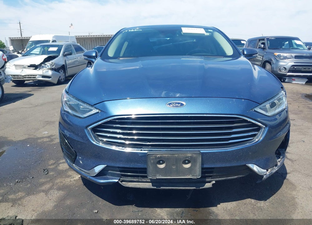 2019 FORD FUSION HYBRID SEL VIN: 3FA6P0MU4KR185553