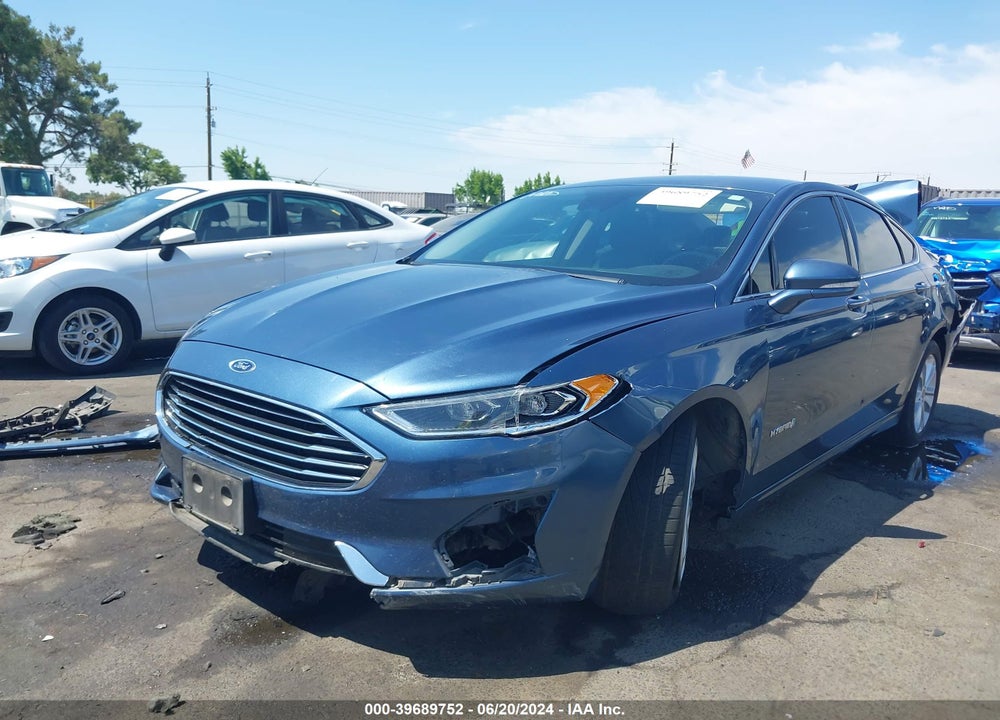2019 FORD FUSION HYBRID SEL VIN: 3FA6P0MU4KR185553