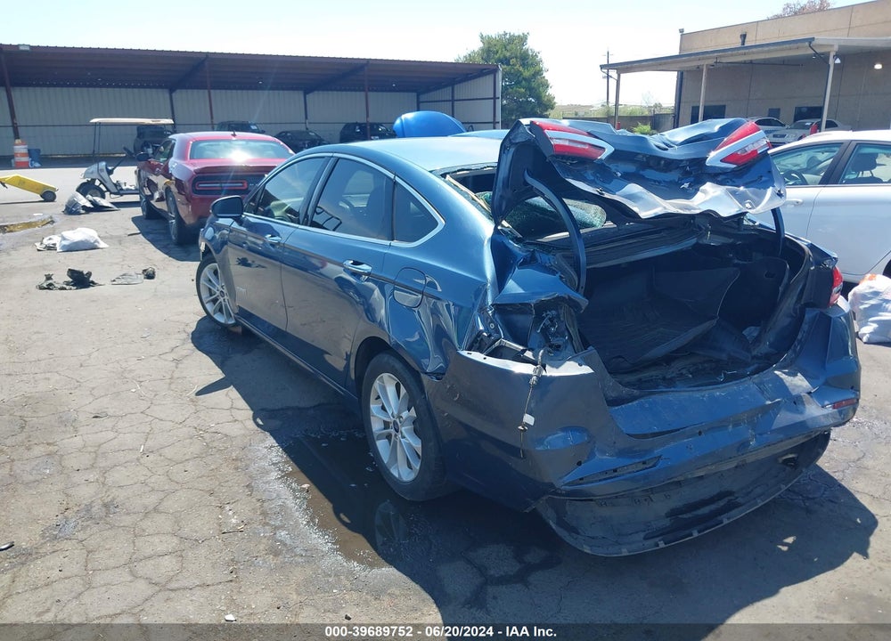 2019 FORD FUSION HYBRID SEL VIN: 3FA6P0MU4KR185553