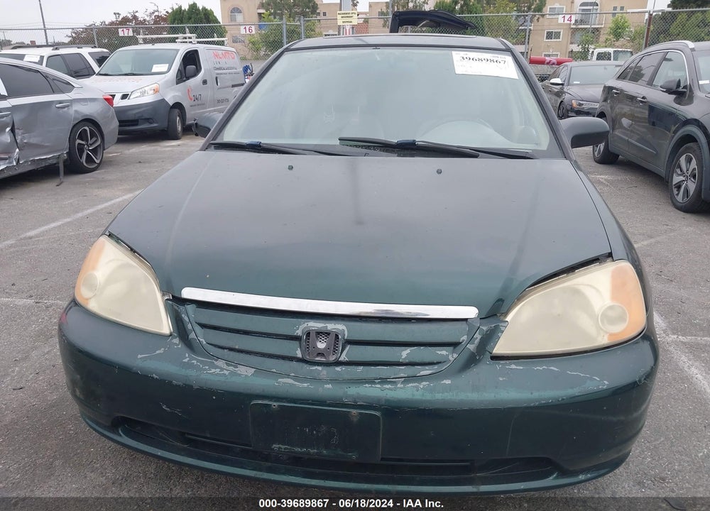 2001 HONDA CIVIC EX VIN: 1HGES26711L004317