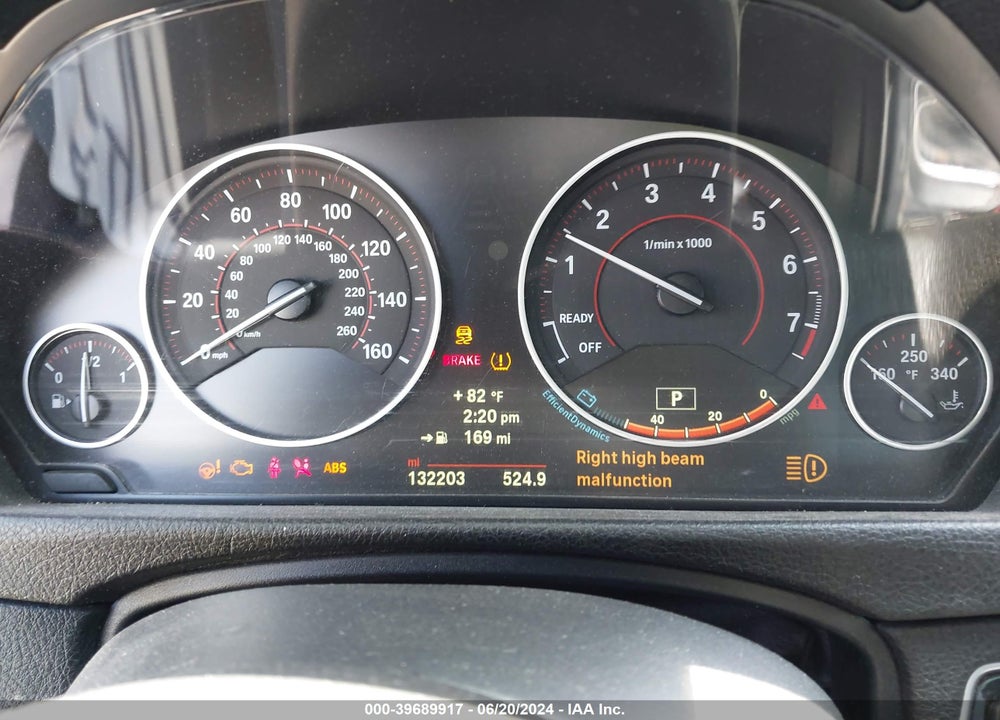 2014 BMW 328I VIN: WBA3C1C5XEK111892
