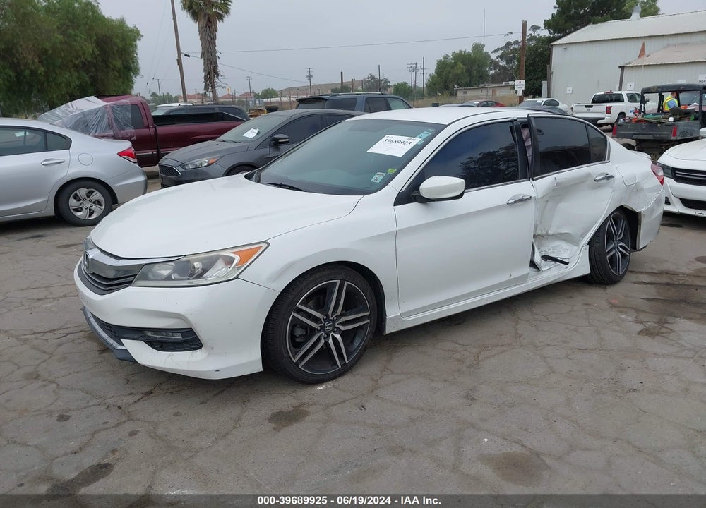 2017 HONDA ACCORD SPORT SE VIN: 1HGCR2F10HA006855