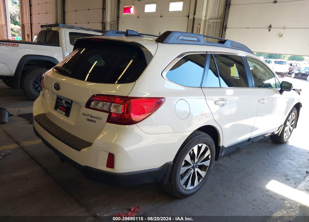2016 SUBARU OUTBACK 3.6R LIMITED VIN: 4S4BSENC6G3280028