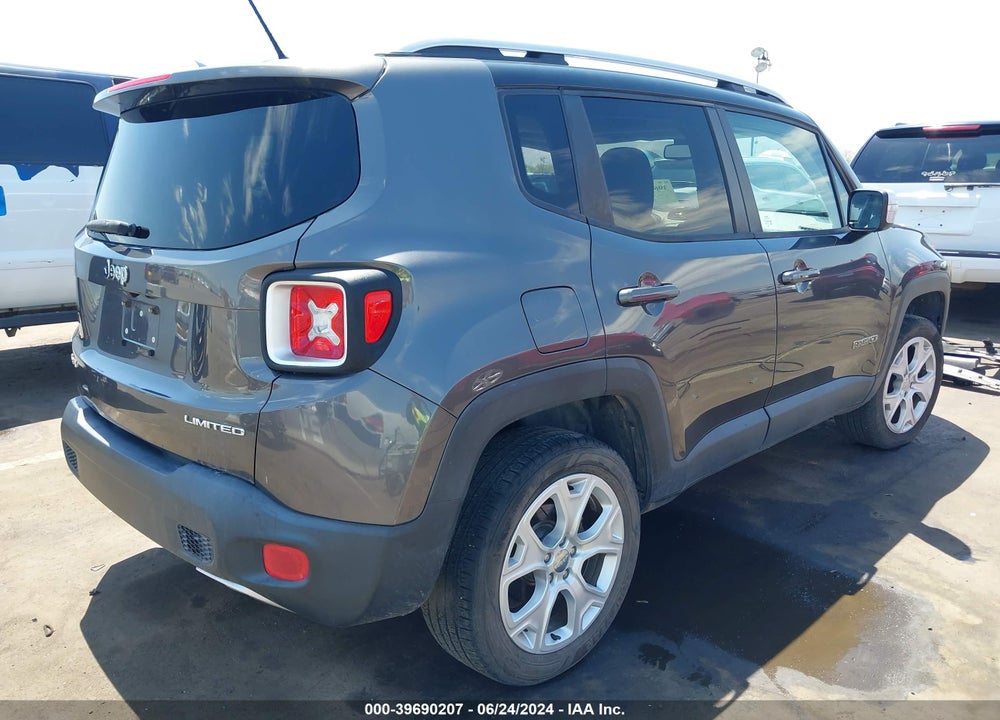 2016 JEEP RENEGADE LIMITED VIN: ZACCJBDT5GPE26801