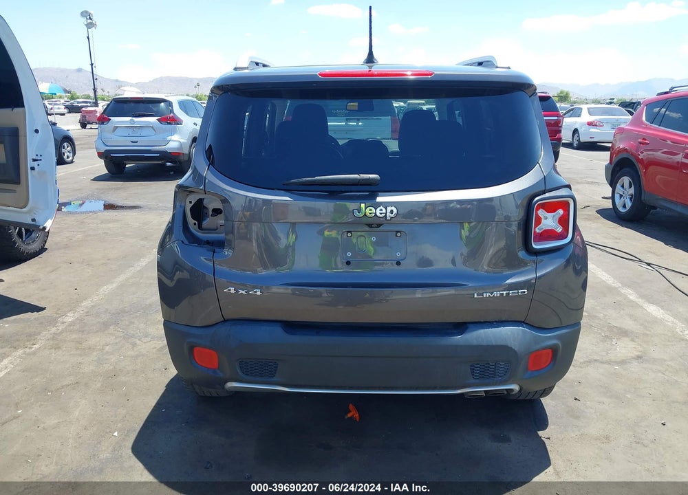 2016 JEEP RENEGADE LIMITED VIN: ZACCJBDT5GPE26801