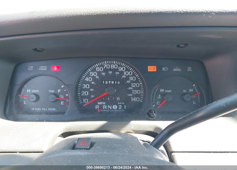 2003 FORD CROWN VICTORIA POLICE VIN: 2FAHP71W03X184412