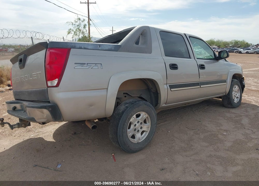 2006 CHEVROLET AVALANCHE 1500 Z71 VIN: 3GNEK12Z06G116540
